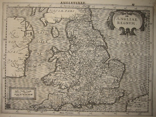 Mercator Gerard - Hondius Jodocus Angliae Regnum 1630 Amsterdam